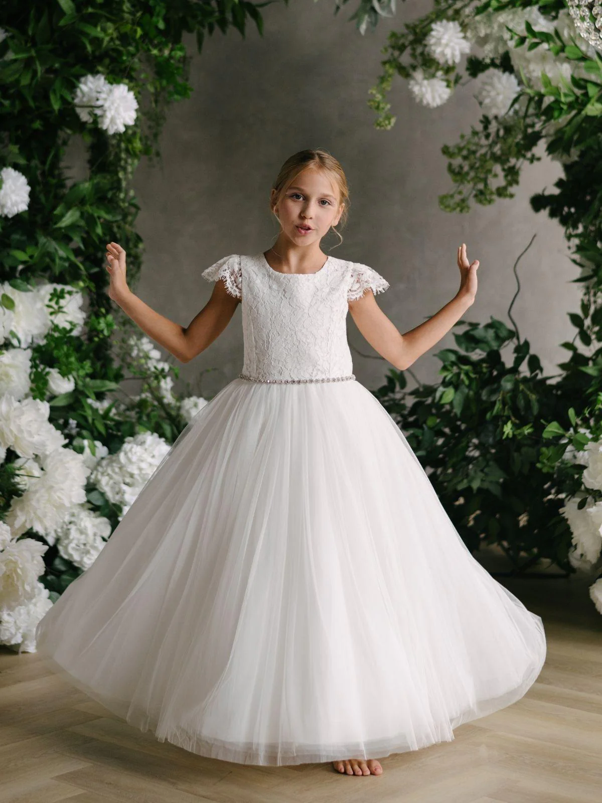 First Communion dress Communion Dress | Aurora - 706 - Beautiful ceremony dress delivered to Belfast and across the UK