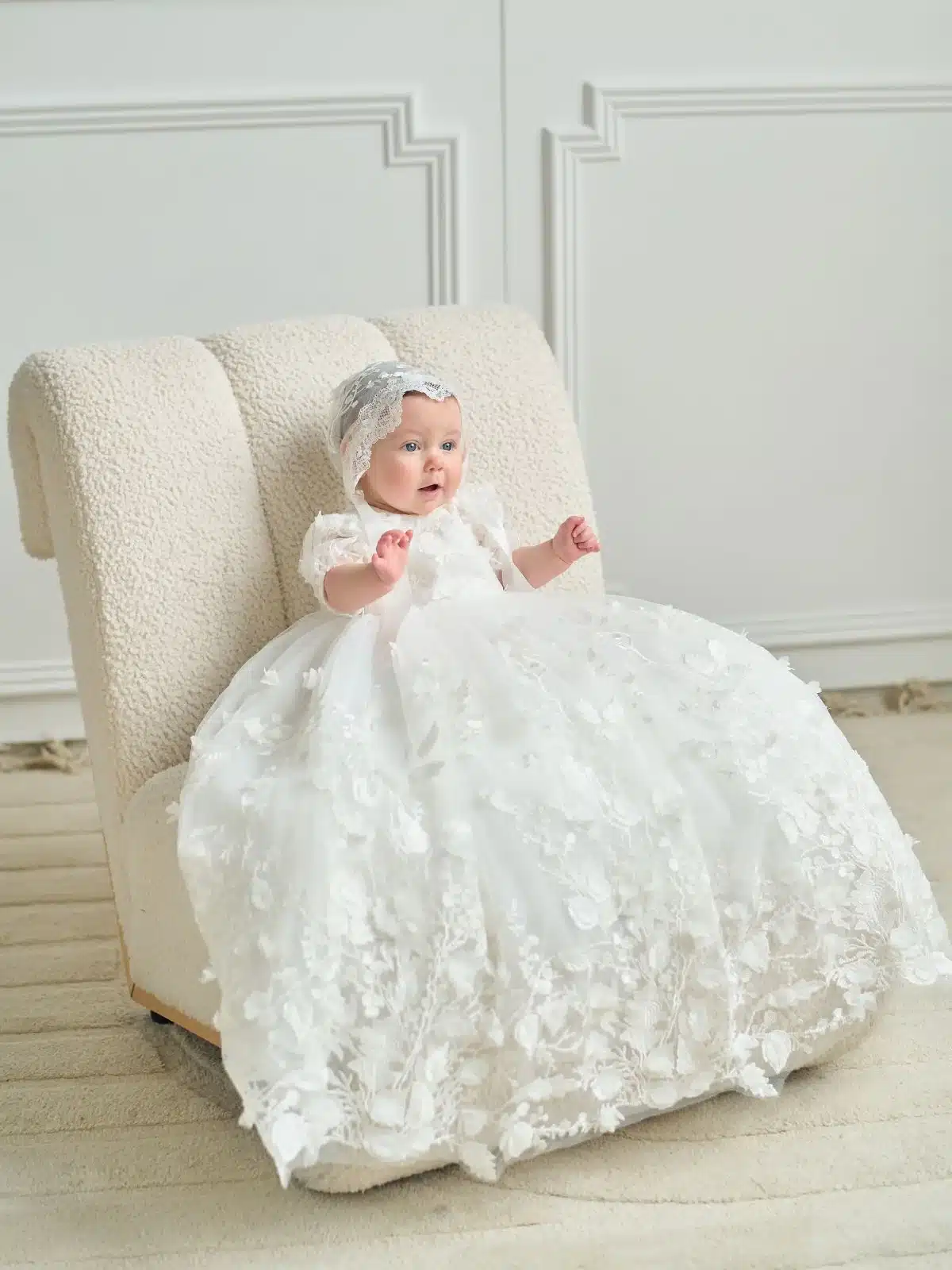 Baptism gown Baptism Dress | Rya - B61L - Beautiful ceremony dress delivered to London and across the UK