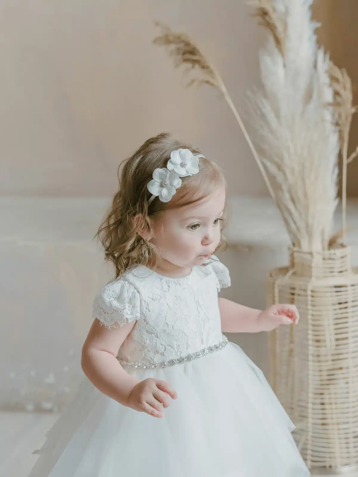Baptism gown Baptism Dress | Bambini-B94 - Beautiful ceremony dress delivered to Cardiff and across the UK