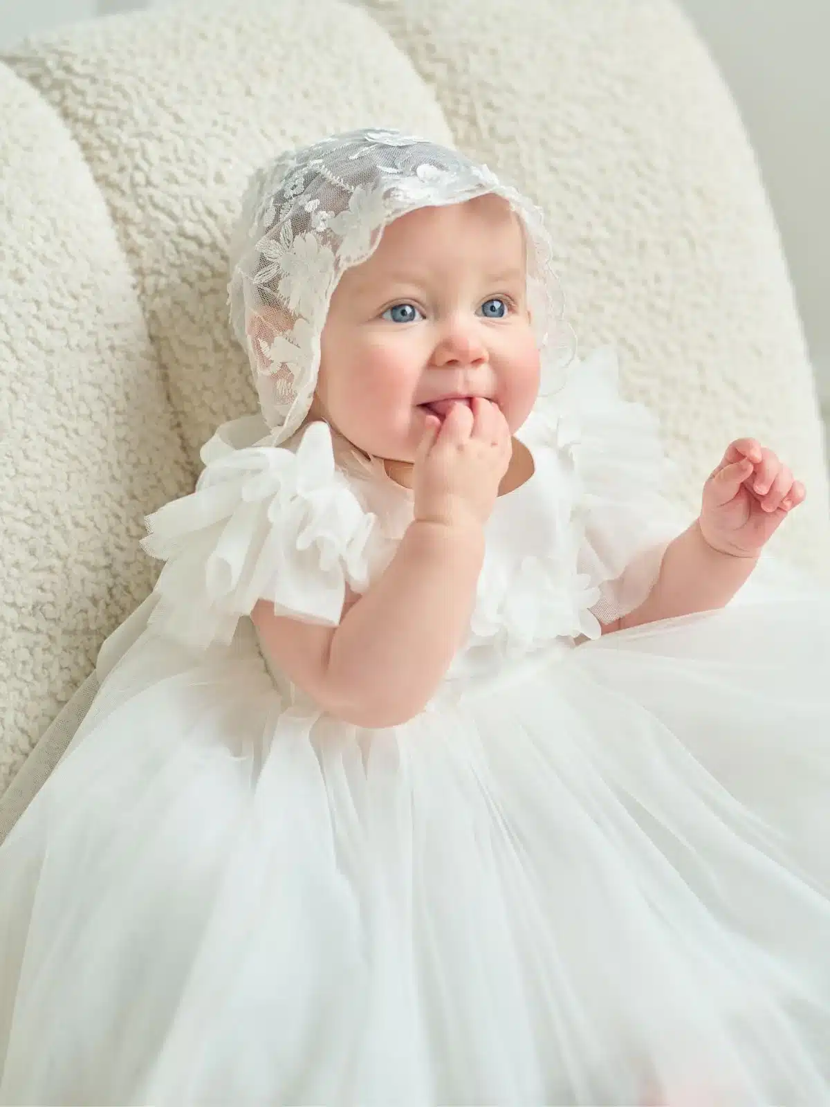 Baptism gown Baptism Dress | Elderflower - BS11 - Beautiful ceremony dress delivered to Manchester and across the UK