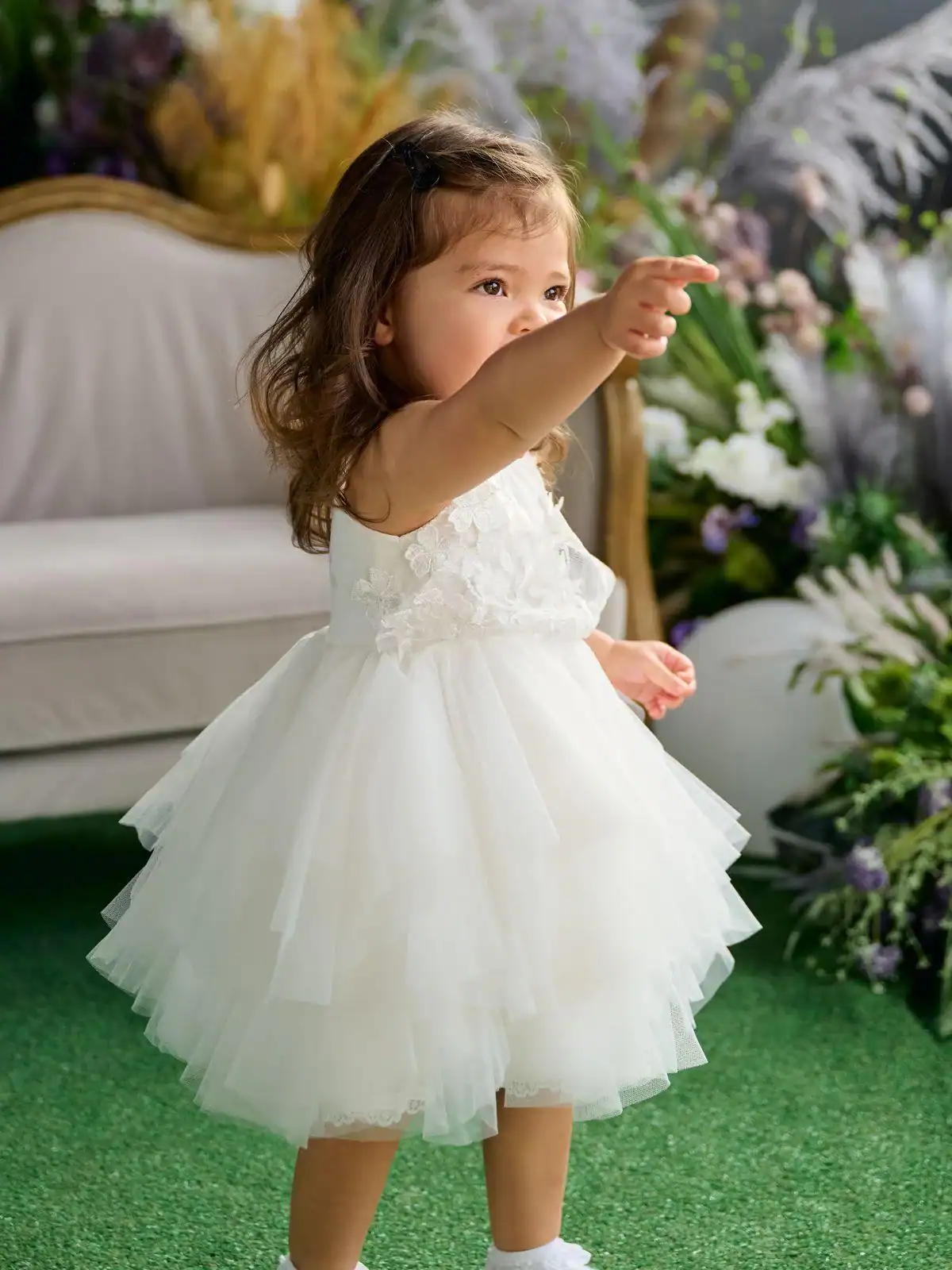 white baptism outfit UK - Baptism Dress | Amanda - BS24 delivered to Belfast and across Britain