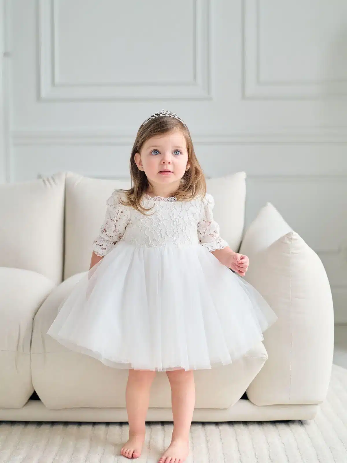 Baptism gown Baptism Dress | Victoria - BS74 - Beautiful ceremony dress delivered to Leeds and across the UK