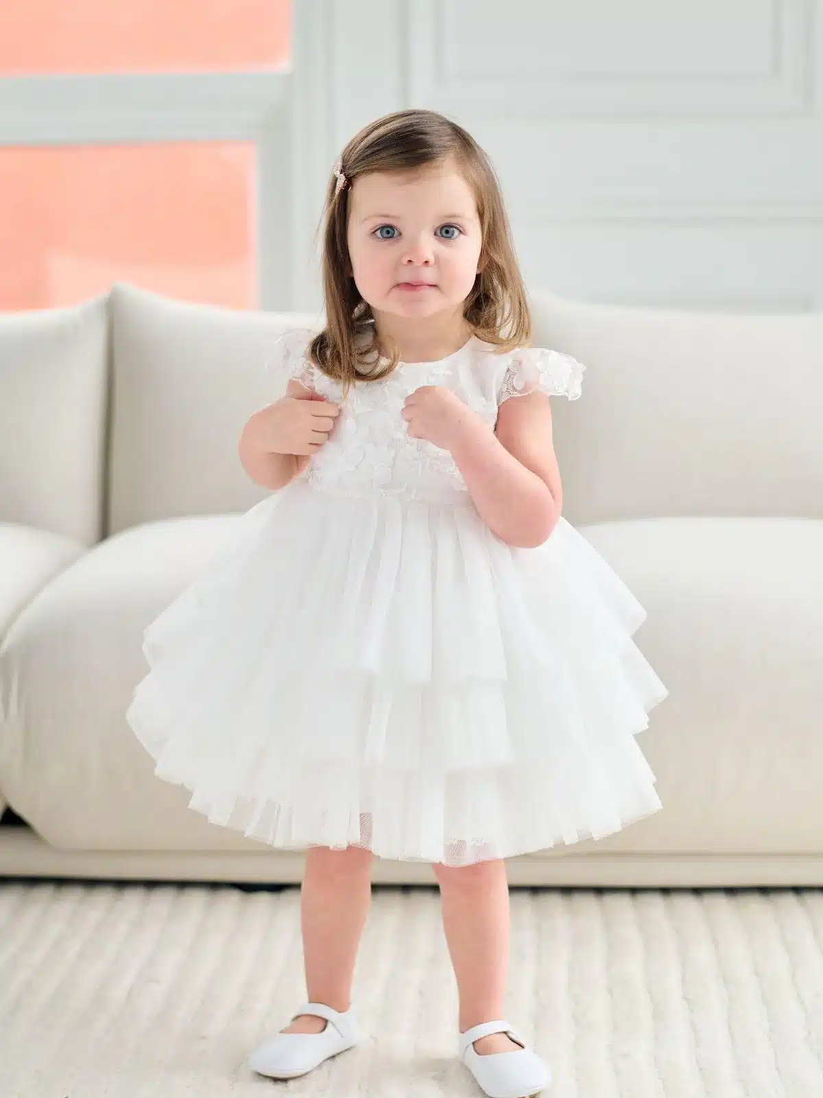Baptism gown Baptism Dress | Athena - BS85 - Beautiful ceremony dress delivered to Edinburgh and across the UK