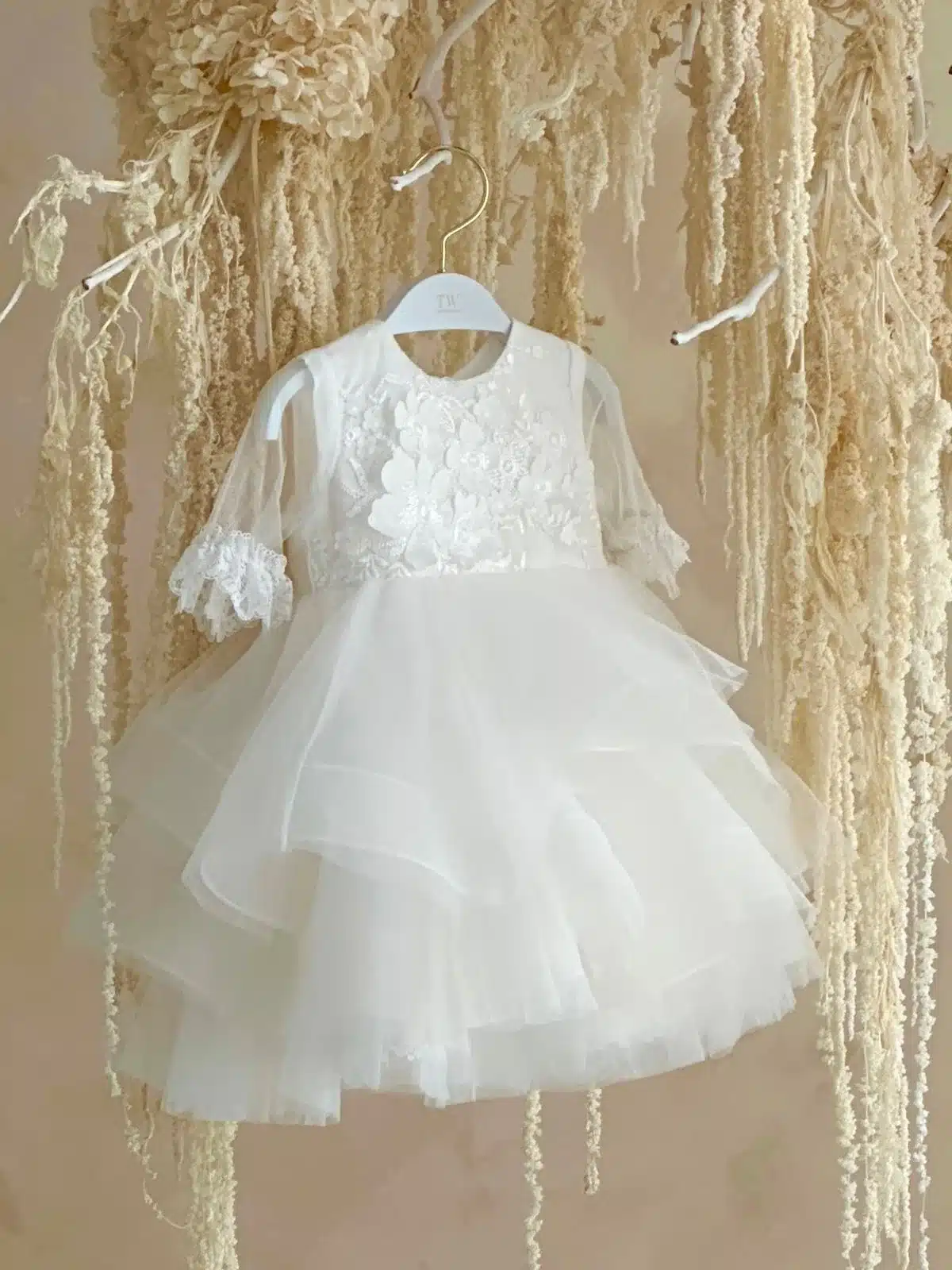 Baptism gown Baptism Dress | Elsa - BS87 - Beautiful ceremony dress delivered to Bristol and across the UK