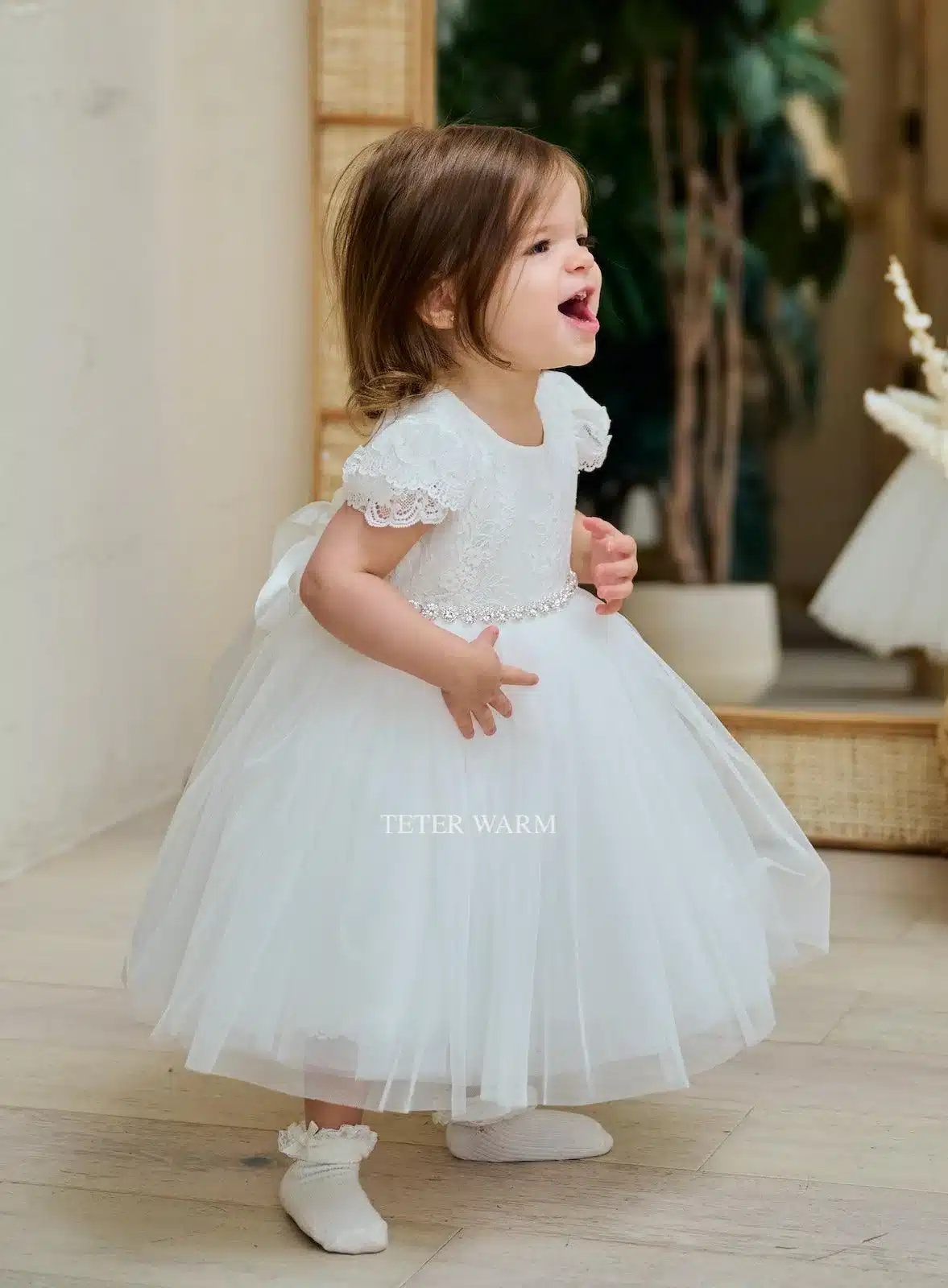Baptism gown Baptism Dress | Jewel - BS89P - Beautiful ceremony dress delivered to Manchester and across the UK