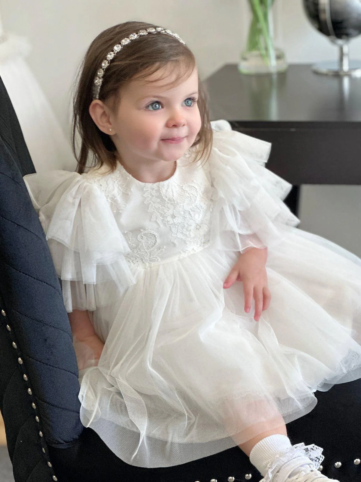 Baptism gown Baptism Dress | Evalina - BS98 - Beautiful ceremony dress delivered to Newcastle and across the UK