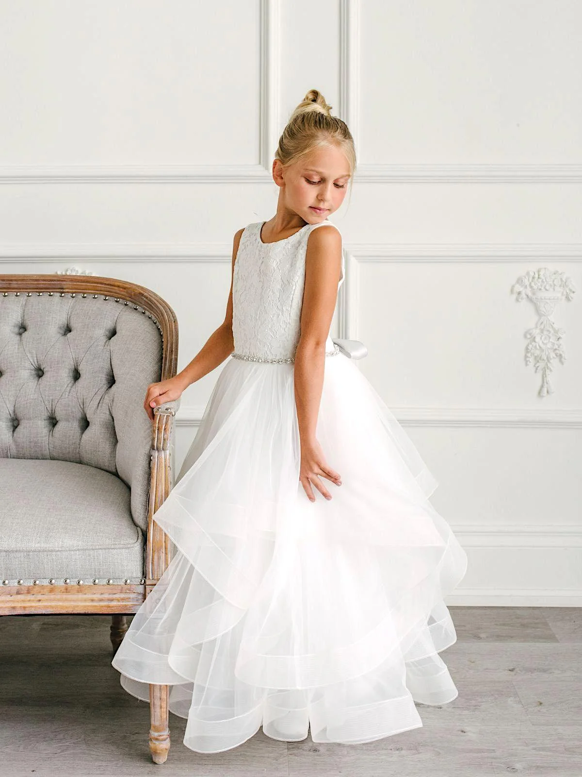 First Communion dress Communion Dress | Cora - FS61 - Beautiful ceremony dress delivered to Leeds and across the UK