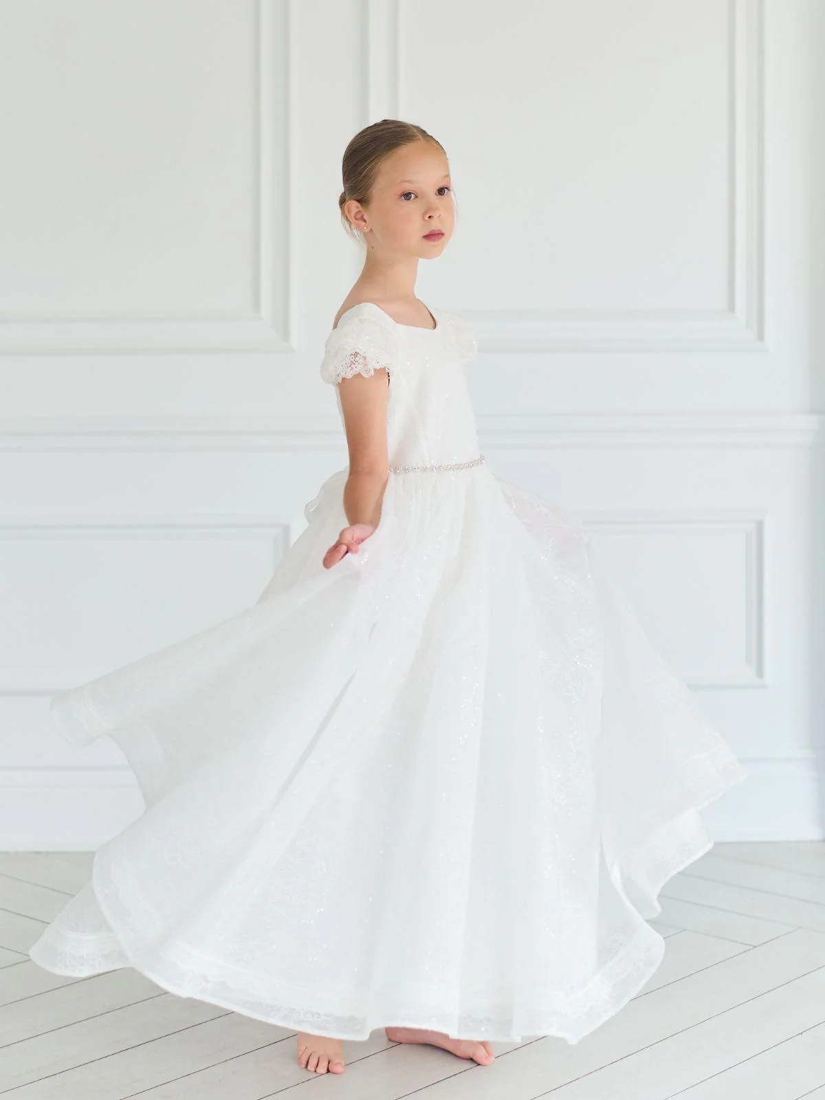 First Communion dress Communion Dress | Remi - GS76L - Beautiful ceremony dress delivered to Southampton and across the UK