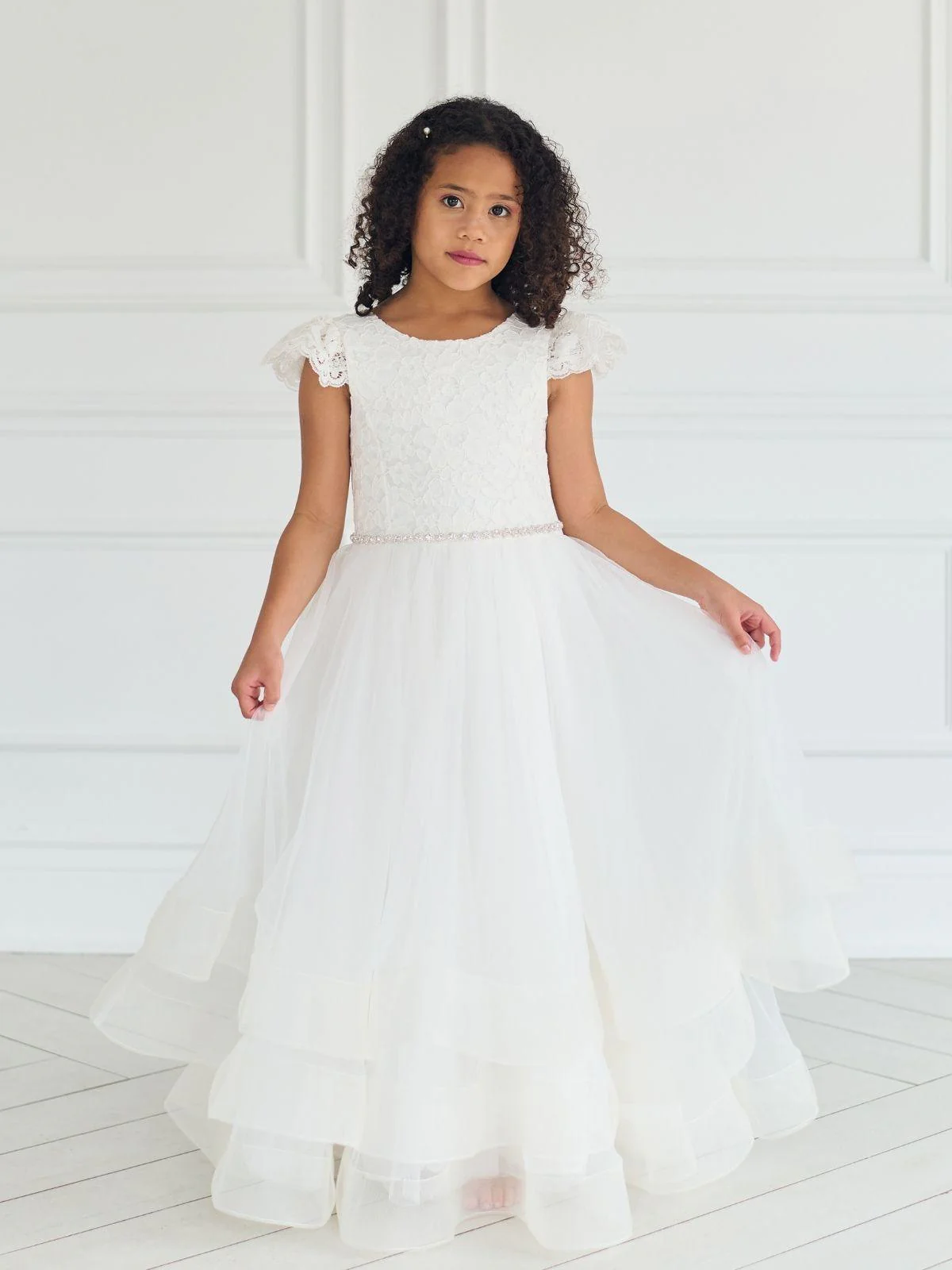 First Communion dress Communion Dress | Evelyn - GS901 - Beautiful ceremony dress delivered to Bath and across the UK