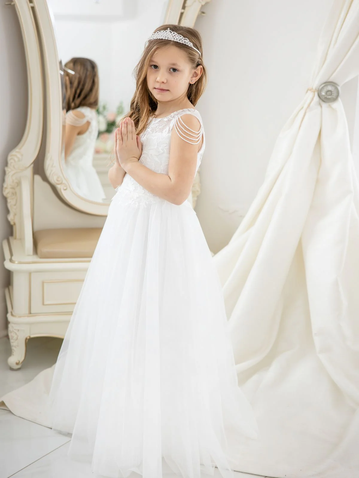 First Communion dress Communion Dress | Wren - MK01 - Beautiful ceremony dress delivered to Newcastle and across the UK