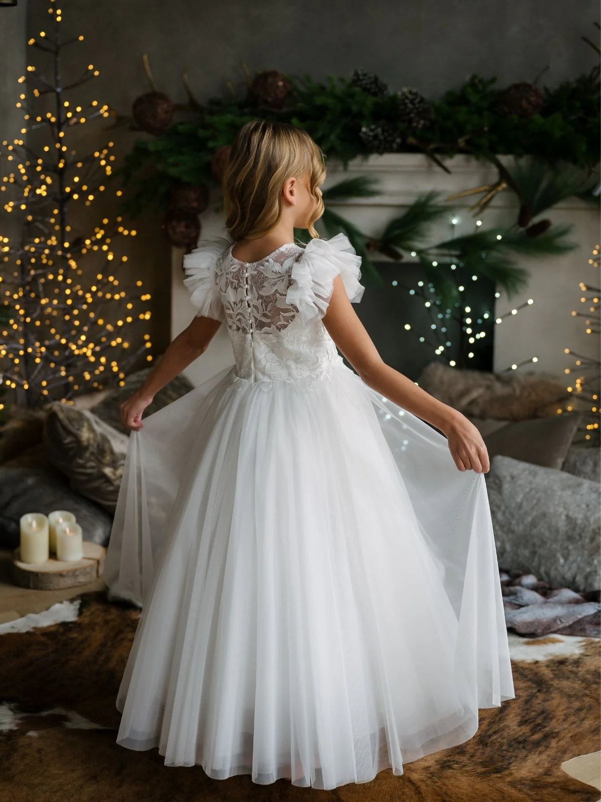 First Communion dress Communion Dress | Ruth - MK03 - Beautiful ceremony dress delivered to York and across the UK