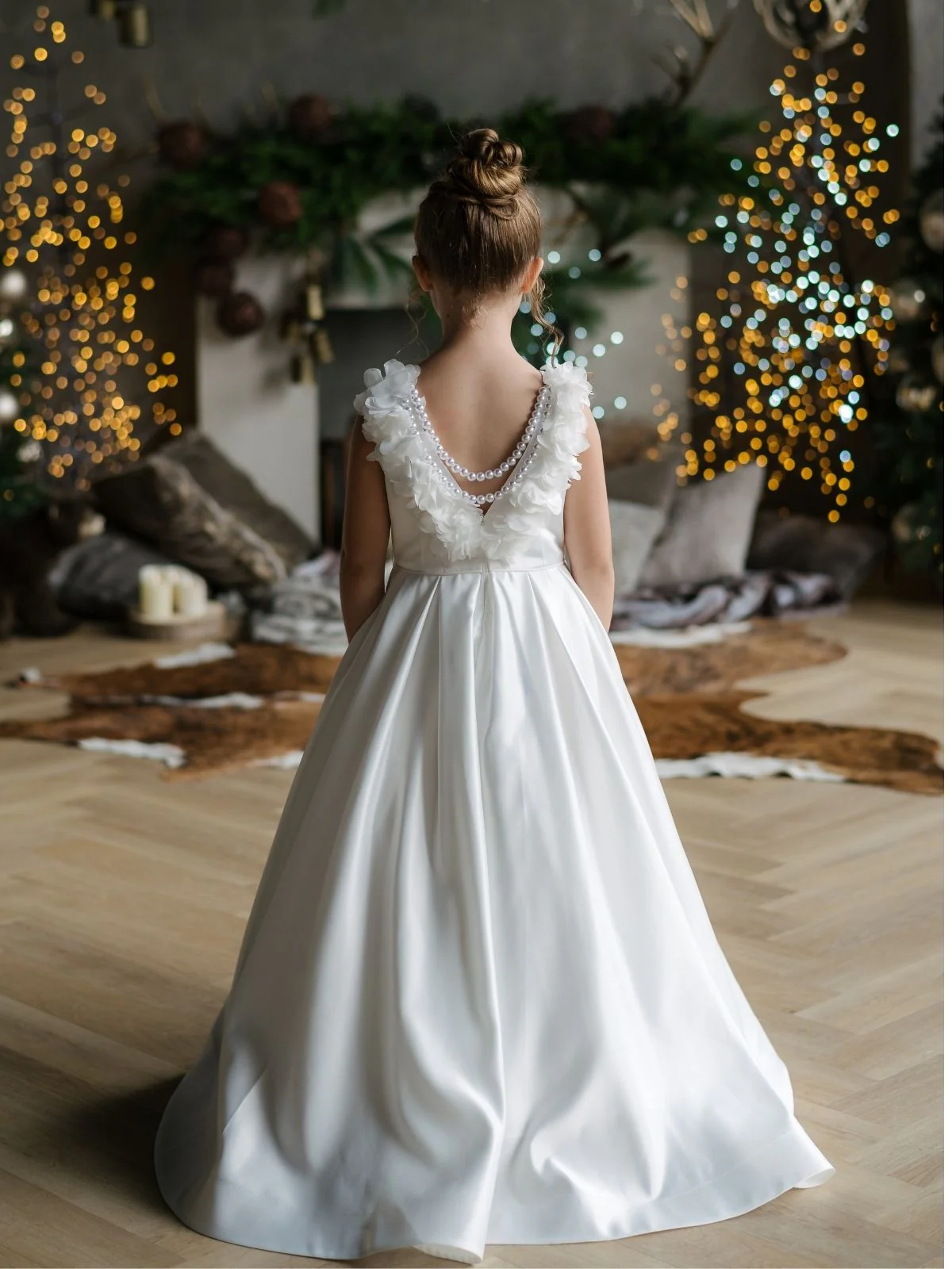 Flower girl dress UK - Communion Dress | Bailey - MK04 for weddings in York and UK wide