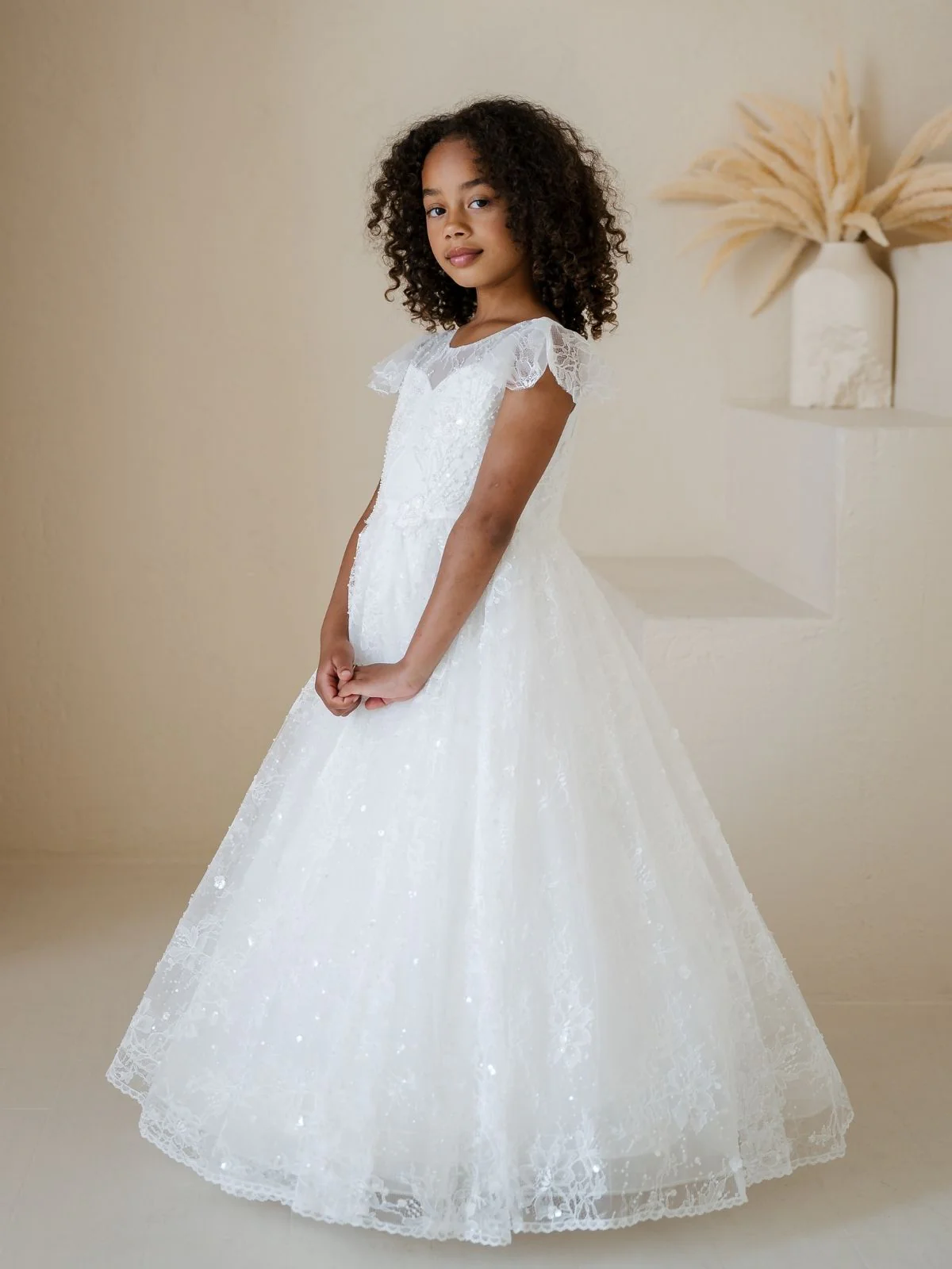First Communion dress Communion Dress | Maisie - SK04 - Beautiful ceremony dress delivered to Leicester and across the UK