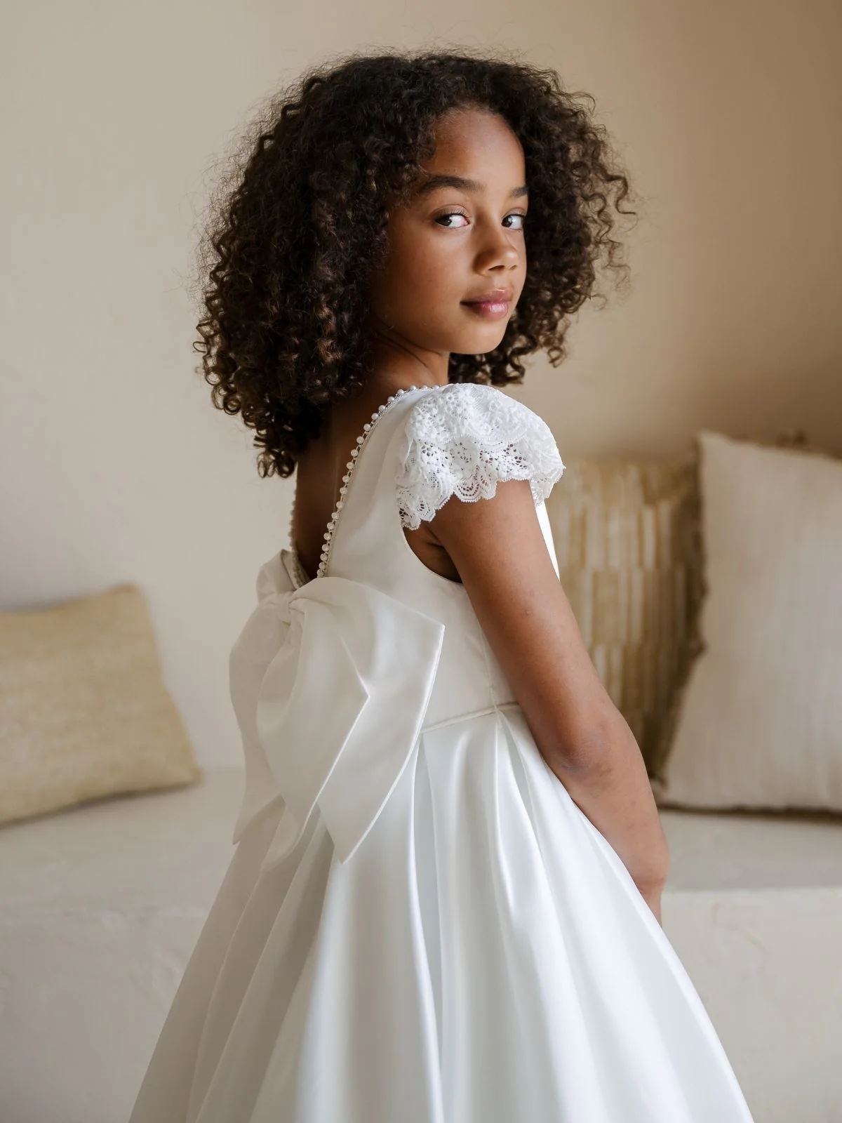 First Communion dress Communion Dress | Opal - SK10 - Beautiful ceremony dress delivered to Cardiff and across the UK