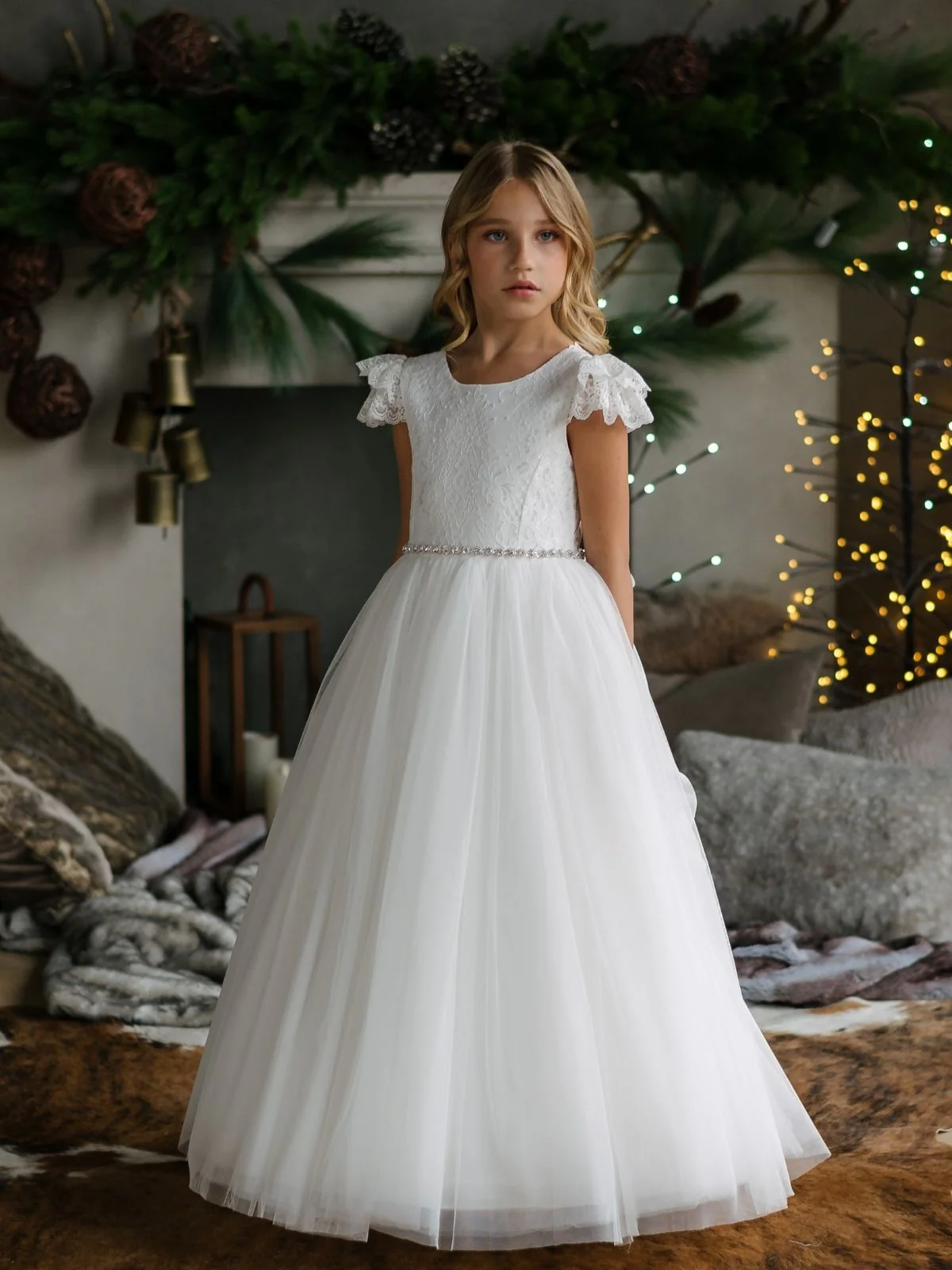 First Communion dress Communion Dress | Trista - SK15 - Beautiful ceremony dress delivered to Edinburgh and across the UK