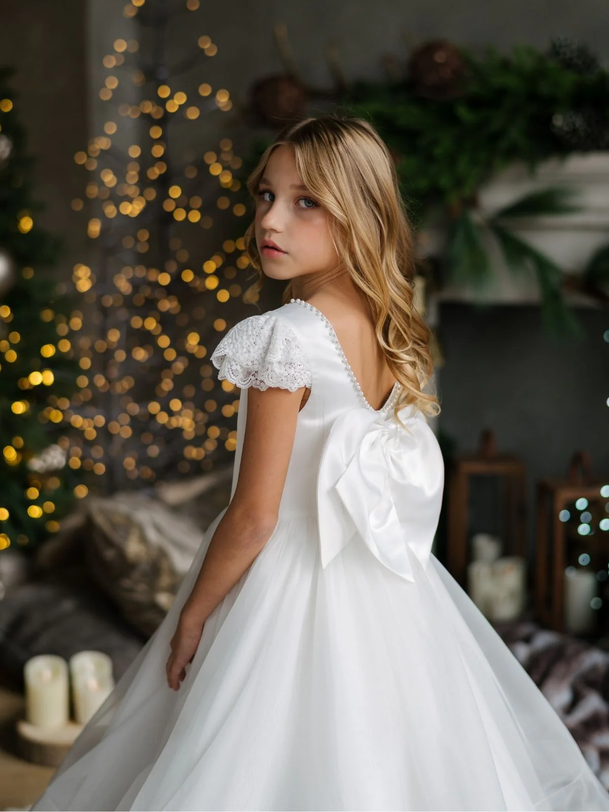 white communion gown UK - Communion Dress | Alice - SK19 available in Manchester and nationwide delivery