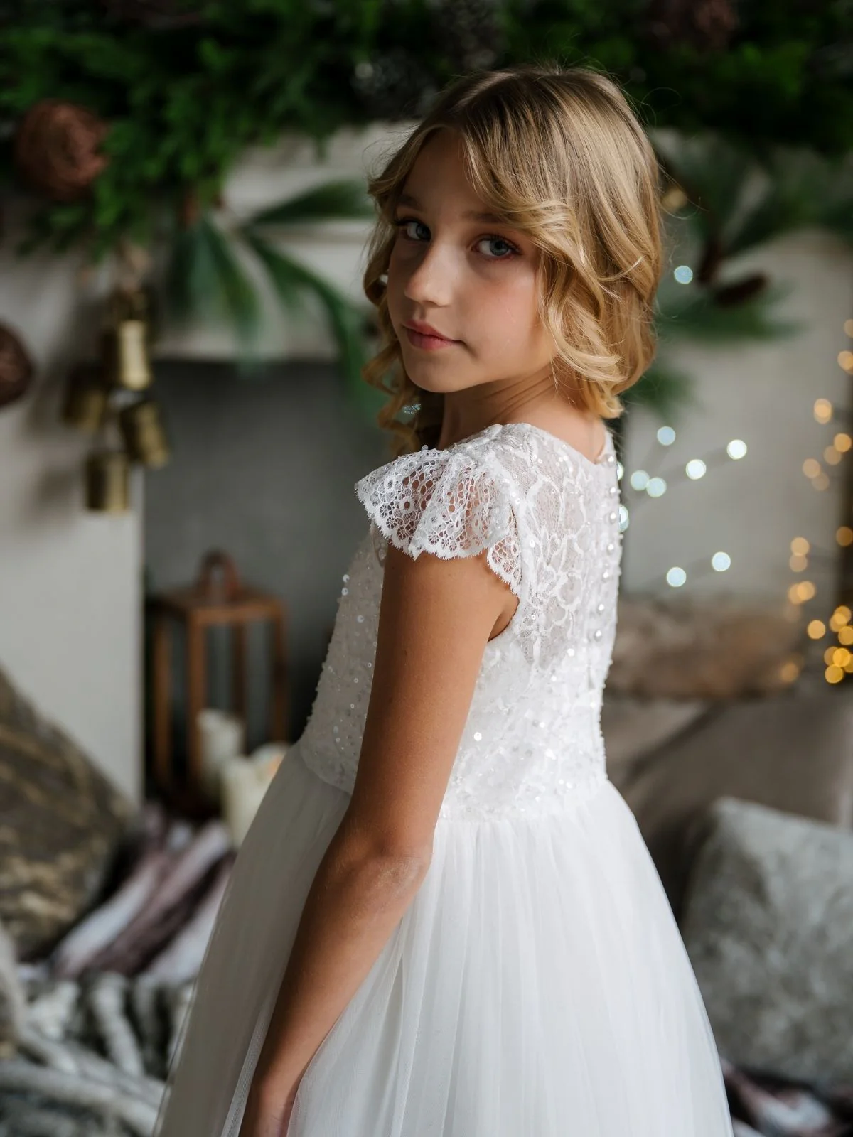 First Communion dress Communion Dress | Nadia - SK22 - Beautiful ceremony dress delivered to Edinburgh and across the UK