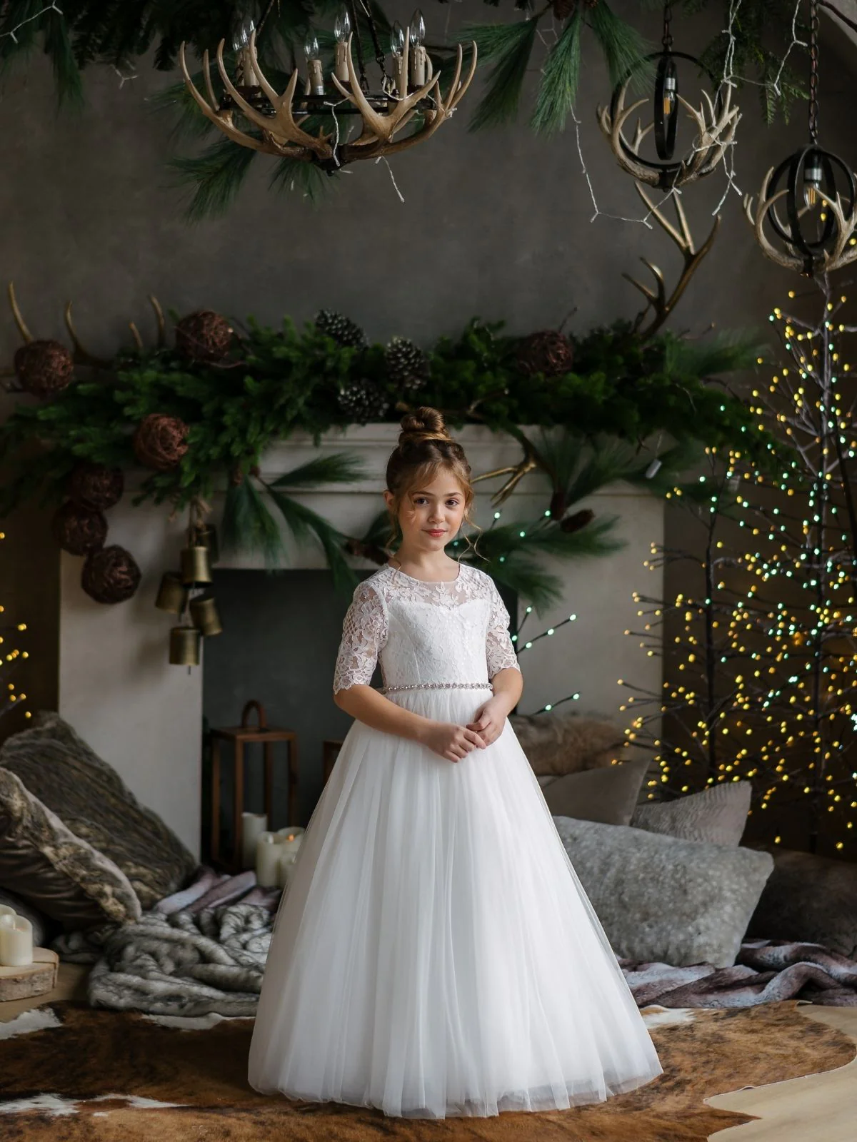 First Communion dress Communion Dress | Brielle - SK25 - Beautiful ceremony dress delivered to Oxford and across the UK