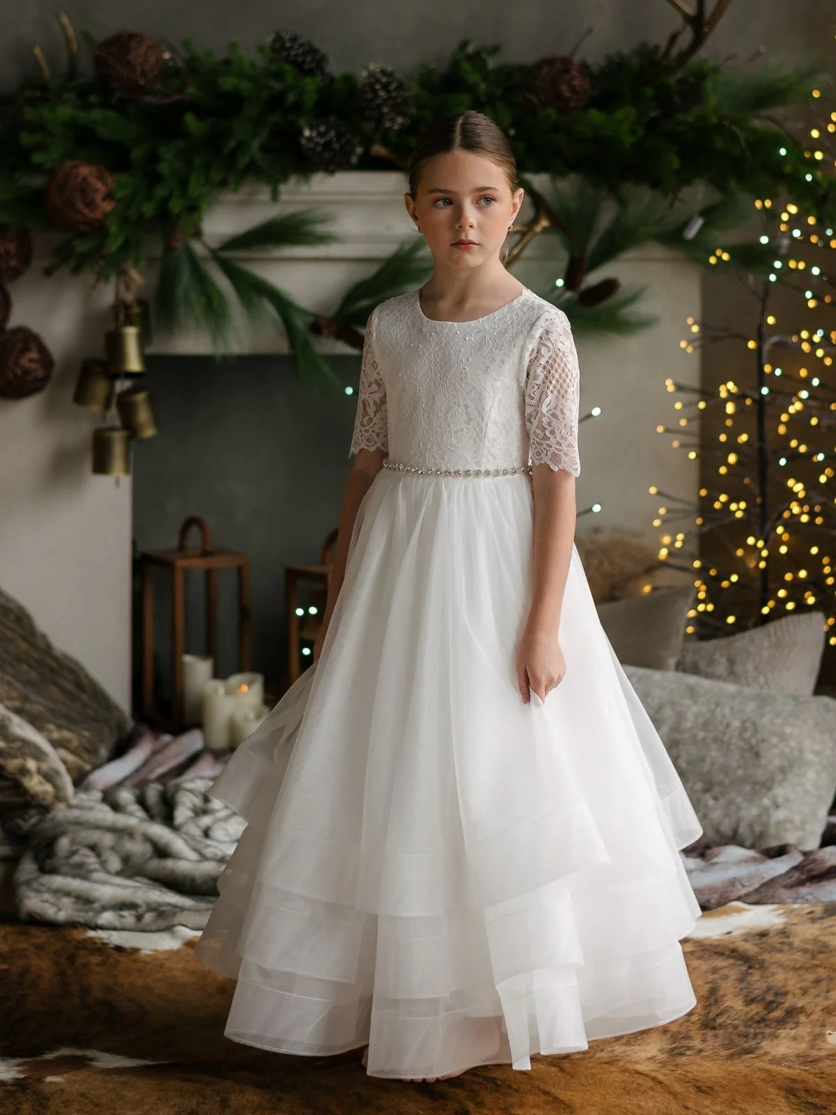 First Communion dress Communion Dress | Sydney - SK26 - Beautiful ceremony dress delivered to Birmingham and across the UK
