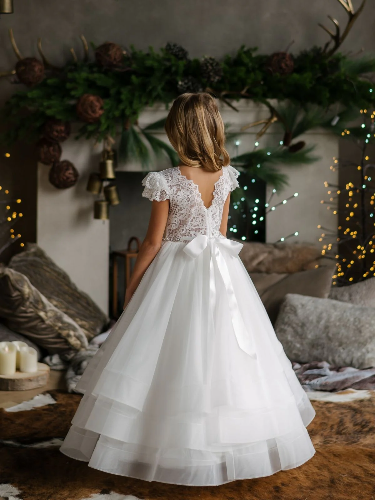 First Communion dress Communion Dress | Thompson - SK45 - Beautiful ceremony dress delivered to Bristol and across the UK