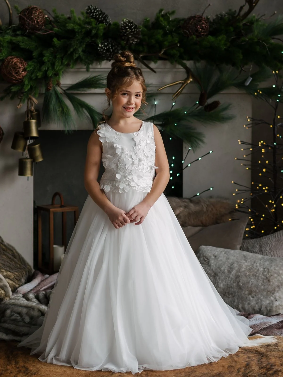 First Communion dress Communion Dress | Juliette - SK55 - Beautiful ceremony dress delivered to Bristol and across the UK