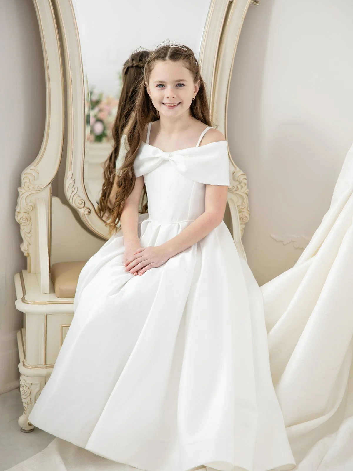 First Communion dress Communion Dress | Genesis - SK61 - Beautiful ceremony dress delivered to Leicester and across the UK